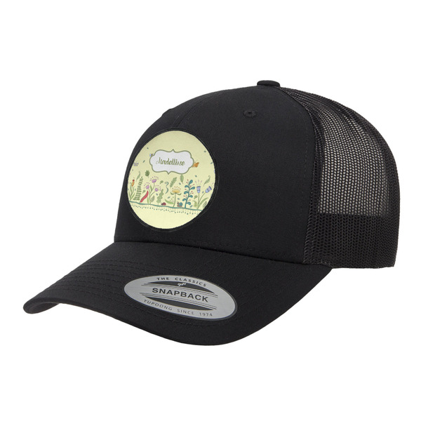 Custom Nature Inspired Trucker Hat - Black (Personalized)