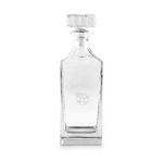 Nature Inspired Whiskey Decanter - 30 oz Square (Personalized)