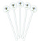 Nature Inspired White Plastic 5.5" Stir Stick - Fan View