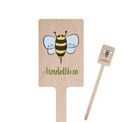 Nature Inspired 6.25" Rectangle Wooden Stir Sticks - Double Sided (Personalized)