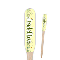 Nature Inspired Paddle Wooden Food Picks - Single Sided (Personalized)