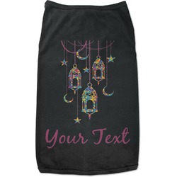 Hanging Lanterns Black Pet Shirt - S