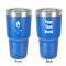 Hanging Lanterns 30 oz Stainless Steel Ringneck Tumbler - Blue - Double Sided - Front & Back