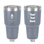 Hanging Lanterns 30 oz Stainless Steel Tumbler - Grey - Double-Sided