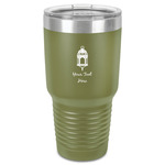 Hanging Lanterns 30 oz Stainless Steel Tumbler - Olive - Single-Sided