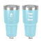 Hanging Lanterns 30 oz Stainless Steel Ringneck Tumbler - Teal - Double Sided - Front & Back