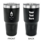 Hanging Lanterns 30 oz Stainless Steel Tumbler - Black - Double Sided