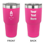 Hanging Lanterns 30 oz Stainless Steel Tumbler - Pink - Double Sided