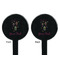 Hanging Lanterns Black Plastic 7" Stir Stick - Double Sided - Round - Front & Back