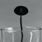 Hanging Lanterns Black Plastic 7" Stir Stick - Oval - Main