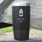 Hanging Lanterns 20 oz Stainless Steel Tumbler - Black - Double Sided