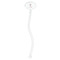 Hanging Lanterns Clear Plastic 7" Stir Stick - Oval - Single Stick