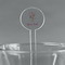 Hanging Lanterns Clear Plastic 7" Stir Stick - Round - Main