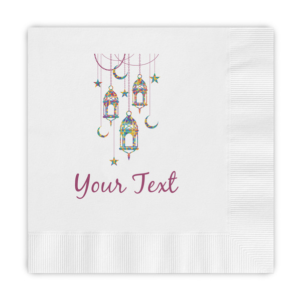 Custom Hanging Lanterns Embossed Decorative Napkins