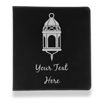 Hanging Lanterns Leather Binder - 1" - Black