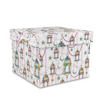 Hanging Lanterns Gift Box with Lid - Canvas Wrapped - Medium