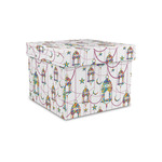 Hanging Lanterns Gift Box with Lid - Canvas Wrapped - Small