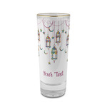 Hanging Lanterns 2 oz Shot Glass - Glass with Gold Rim