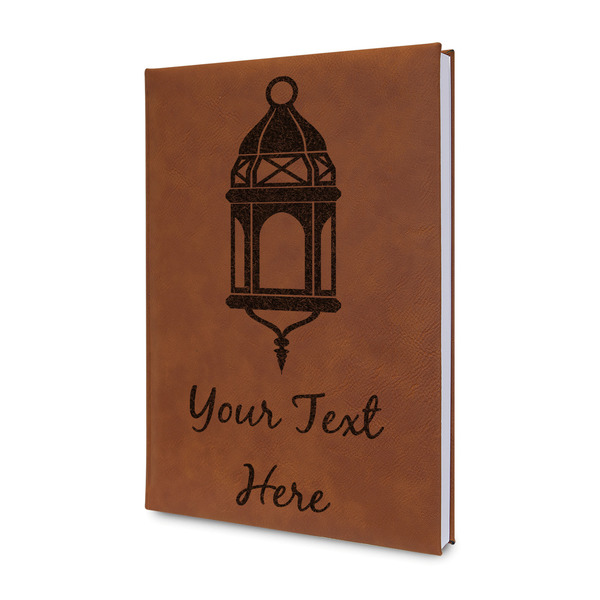 Custom Hanging Lanterns Leather Sketchbook - Small - Double Sided