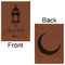 Hanging Lanterns Leatherette Sketchbooks - Large - Double Sided - Front & Back View