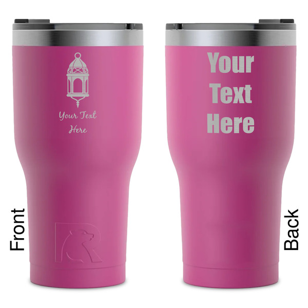 Custom Hanging Lanterns RTIC Tumbler - Magenta - Laser Engraved - Double-Sided