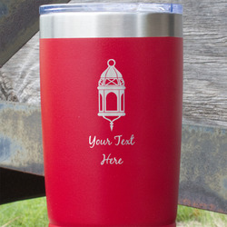 Hanging Lanterns 20 oz Stainless Steel Tumbler - Red - Double Sided