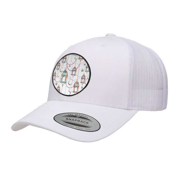 Custom Hanging Lanterns Trucker Hat - White