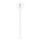 Hanging Lanterns White Plastic 5.5" Stir Stick - Round - Single Stick