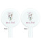 Hanging Lanterns White Plastic 7" Stir Stick - Double Sided - Round - Front & Back