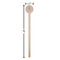 Hanging Lanterns Wooden 6" Stir Stick - Round - Dimensions