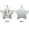 Moroccan Lanterns Ceramic Flat Ornament - Star Front & Back (APPROVAL)