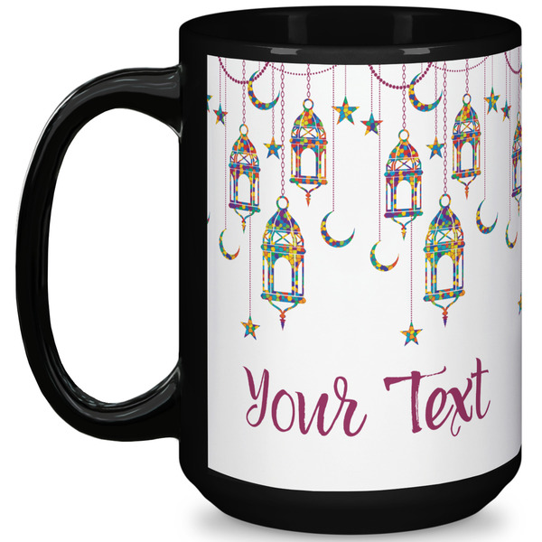 Custom Hanging Lanterns 15 Oz Coffee Mug - Black