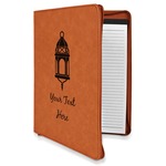 Hanging Lanterns Leatherette Zipper Portfolio with Notepad