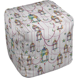 Hanging Lanterns Cube Pouf Ottoman