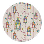 Hanging Lanterns Round Linen Placemat - Single Sided