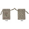 Moroccan Lanterns Small Burlap Gift Bag - Front Approval