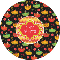 Cinco De Mayo Multipurpose Round Labels - 1"