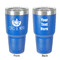 Cinco De Mayo 30 oz Stainless Steel Ringneck Tumbler - Blue - Double Sided - Front & Back