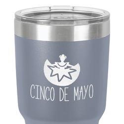 Cinco De Mayo 30 oz Stainless Steel Tumbler - Grey - Double-Sided