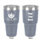 Cinco De Mayo 30 oz Stainless Steel Ringneck Tumbler - Grey - Double Sided - Front & Back