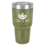 Cinco De Mayo 30 oz Stainless Steel Tumbler - Olive - Single-Sided