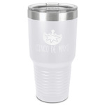 Cinco De Mayo 30 oz Stainless Steel Tumbler - White - Single-Sided