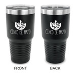 Cinco De Mayo 30 oz Stainless Steel Tumbler - Black - Double Sided