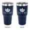 Cinco De Mayo 30 oz Stainless Steel Ringneck Tumblers - Navy - Double Sided - APPROVAL