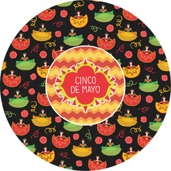 Cinco De Mayo Multipurpose Round Labels - 5"