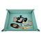 Cinco De Mayo 9" x 9" Teal Leatherette Snap Up Tray - STYLED