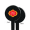 Cinco De Mayo Black Plastic 7" Stir Stick - Single Sided - Round - Front & Back