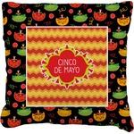 Cinco De Mayo Faux-Linen Throw Pillow 16"