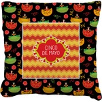 Cinco De Mayo Faux-Linen Throw Pillow 20"