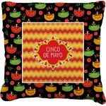 Cinco De Mayo Faux-Linen Throw Pillow 26"